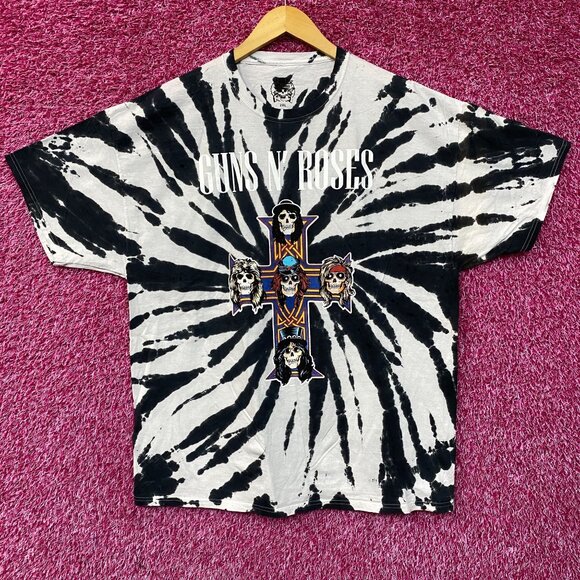 Guns N' Roses Appetite for Destruction Album Art Tie Dye T-Shirt 2XL - Picture 1 of 4